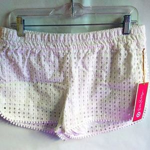 White Lilly Pulitzer for Target eyelet shorts